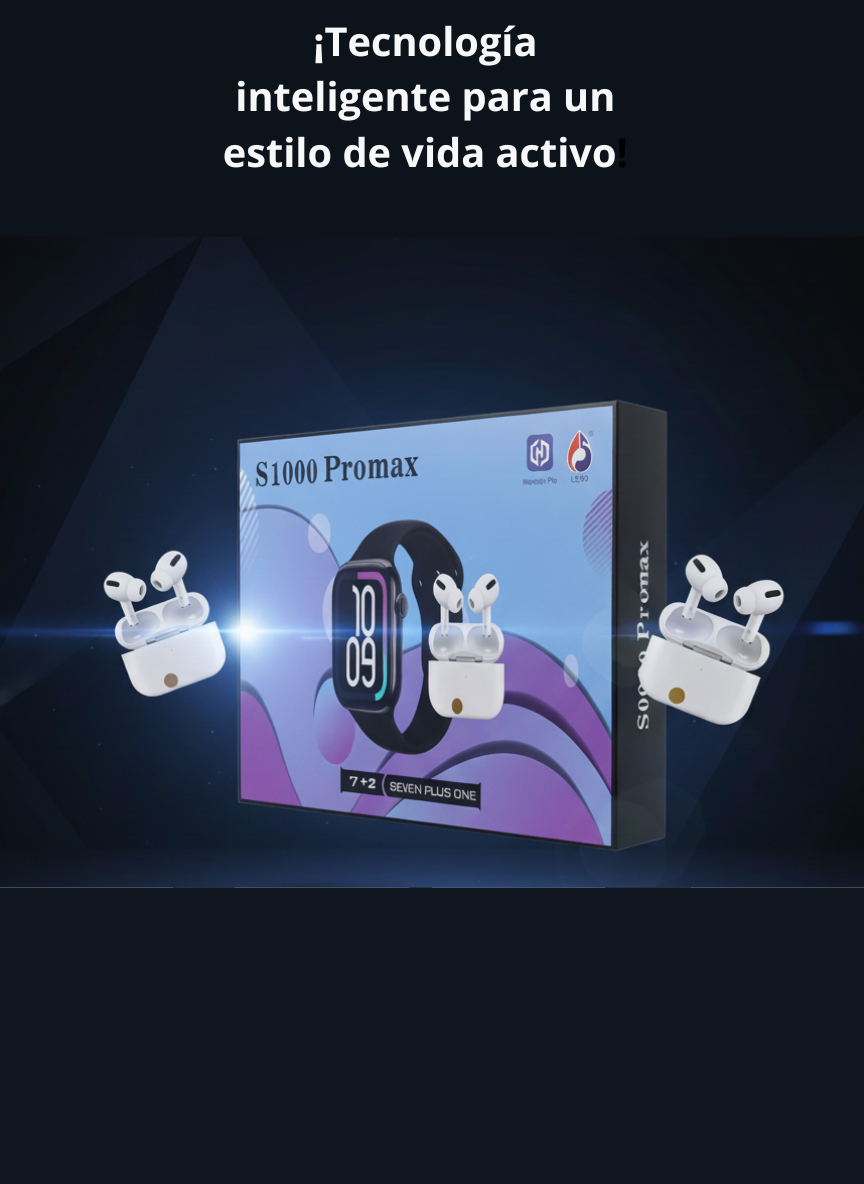 COMBO RELOJ SMARTWATCH + EARBUDS